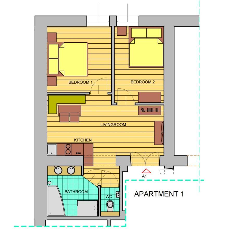 Kurkowa Apartments Krasków Eksteriør bilde